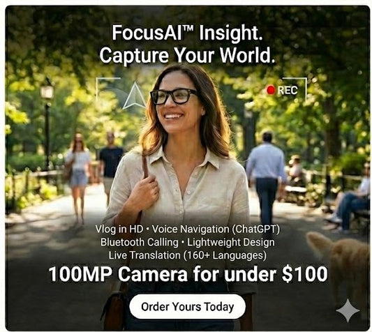 FocusAI™ Insight – Smart AI Glasses