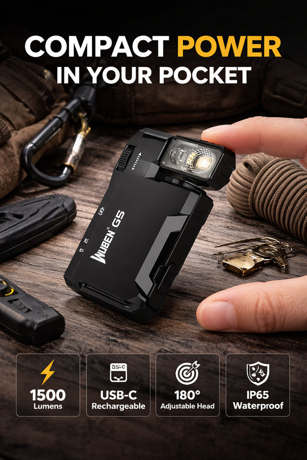 Wuben G5 Pocket Torch - Lightweight and pocket-friendly
